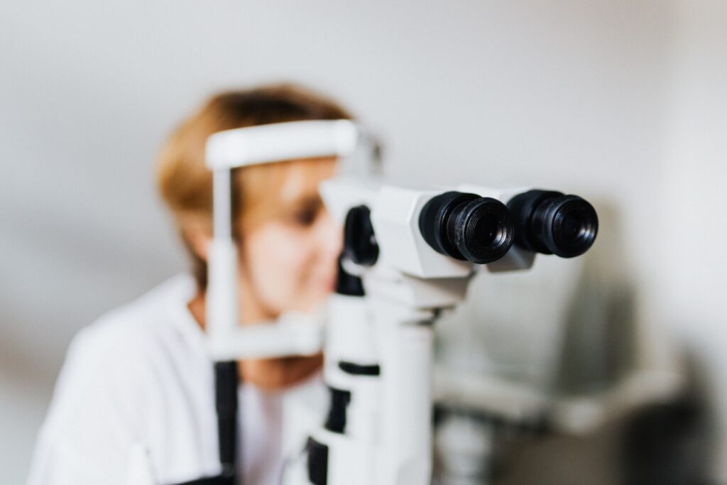 Image of eye exam equipment